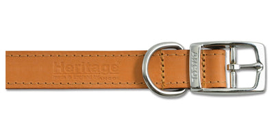 Ancol Heritage Leather Collar Tan 22mm X39-48cm Sz 5